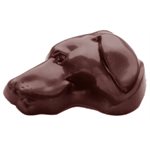 POLYCARBONATE MOLD DOG HEAD 27.5X13.5X2.4CM
