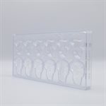 POLYCARBONATE MOLD DOG HEAD 27.5X13.5X2.4CM