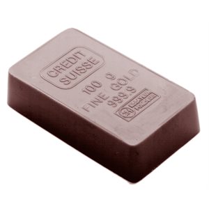 POLYCARBONATE MOLD NUGGET OF GOLD 27.5X13.5X2.4CM