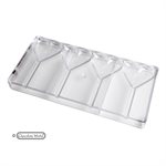 POLYCARBONATE MOLD HEART ON STICK 27.5X13.5X2.4CM