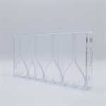 POLYCARBONATE MOLD HEART ON STICK 27.5X13.5X2.4CM