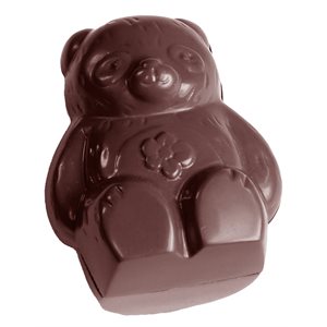 POLYCARBONATE MOLD BEAR DOUBLE 27.5X13.5X2.4CM
