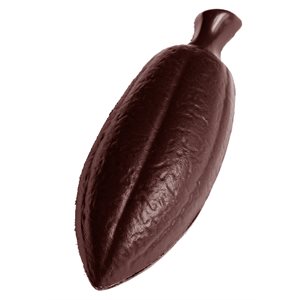 POLYCARBONATE MOLD CACAO BEAN 27.5X13.5X2.4CM