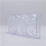 POLYCARBONATE MOLD FIGURINE 27.5X13.5X3.55CM