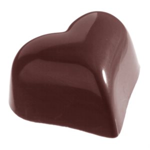 POLYCARBONATE MOLD SMALL HEART 27.5X13.5X2.4CM