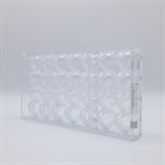 POLYCARBONATE MOLD SMALL HEART 27.5X13.5X2.4CM