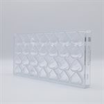 POLYCARBONATE MOLD SMALL HEART 27.5X13.5X2.4CM
