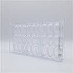 POLYCARBONATE MOLD EGG 27.5X13.5X2.4CM