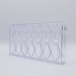 POLYCARBONATE MOLD ROSE 27.5X13.5X2.4CM