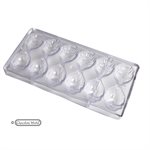 POLYCARBONATE MOLD ROSE OPEN 27.5X13.5X2.4CM