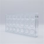 POLYCARBONATE MOLD MODERN ROUND1 27.5X13.5X2.4CM