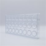 POLYCARBONATE MOLD MODERN ROUND2 27.5X13.5X2.4CM