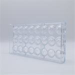 POLYCARBONATE MOLD MODERN ROUND2 27.5X13.5X2.4CM