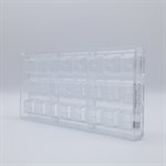 POLYCARBONATE MOLD MODERN SQUARE 27.5X13.5X2.4CM