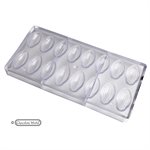 POLYCARBONATE MOLD CACAO BEAN 27.5X13.5X2.4CM