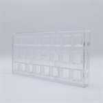 POLYCARBONATE MOLD DIAGONAAL 27.5X13.5X2.4CM
