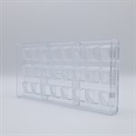 POLYCARBONATE MOLD DIAGONAAL 27.5X13.5X2.4CM