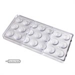 POLYCARBONATE MOLD HALF SPHERE 27.5X13.5X2.4CM