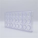 POLYCARBONATE MOLD EGG MAY 27.5X13.5X2.4CM