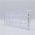 POLYCARBONATE MOLD PIROUETTE 27.5X13.5X2.6CM