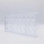 POLYCARBONATE MOLD EGG 27.5X13.5X2.4CM