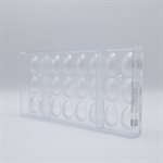 POLYCARBONATE MOLD EGG 27.5X13.5X2.4CM