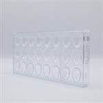 POLYCARBONATE MOLD EGG 27.5X13.5X2.4CM