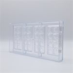 POLYCARBONATE MOLD TABLET SMILEY 27.5X13.5X2.4CM