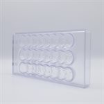 POLYCARBONATE MOLD SMILEY 8 FACE 27.5X13.5X2.4CM