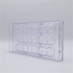 POLYCARBONATE MOLD SMILEY 8 FACE 27.5X13.5X2.4CM