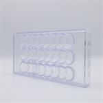 POLYCARBONATE MOLD SMILEY 8 FACE 27.5X13.5X2.4CM