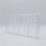 POLYCARBONATE MOLD TABLET BUBBLES 27.5X13.5X2.4CM