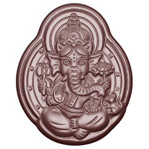 POLYCARBONATE MOLD GANESHA 27.5X13.5X2.4CM