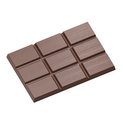 POLYCARBONATE MOLD TABLET STRIPES 27.5X13.5X2.4CM