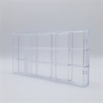 POLYCARBONATE MOLD TABLET STRIPES 27.5X13.5X2.4CM