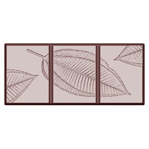 POLYCARBONATE MOLD TABLET LEAF 27.5X13.5X2.4CM