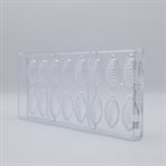 POLYCARBONATE MOLD CACAO BEAN OPEN 27.5X13.5X2.4CM