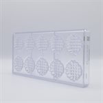 POLYCARBONATE MOLD SMALL WAFFLE 27.5X13.5X2.4CM