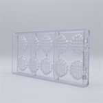 POLYCARBONATE MOLD SMALL WAFFLE 27.5X13.5X2.4CM