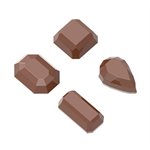 POLYCARBONATE MOLD GEMS 4 FIG 27.5X13.5X2.4CM