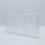 POLYCARBONATE MOLD X MAN 27.5X13.5X2.4CM
