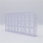 POLYCARBONATE MOLD PRALINE STEPS 27.5X13.5X2.4CM