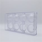 POLYCARBONATE MOLD GLOBE 27.5X13.5X3CM