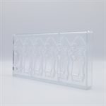 POLYCARBONATE MOLD SAINT NICHOLAS 27.5X13.5X2.4CM