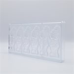 POLYCARBONATE MOLD BLACK PETE 27.5X13.5X2.4CM