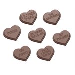 POLYCARBONATE MOLD HEARTS 7 FIG 27.5X13.5X2.4CM