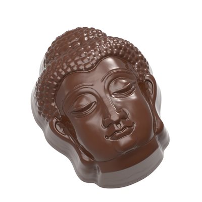 POLYCARBONATE MOLD BUDDHA HEAD 27.5X13.5X2.4CM