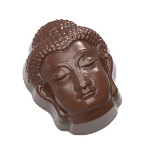 POLYCARBONATE MOLD BUDDHA HEAD 27.5X13.5X2.4CM