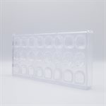 POLYCARBONATE MOLD SKULL 27.5X13.5X2.4CM