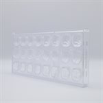 POLYCARBONATE MOLD SKULL 27.5X13.5X2.4CM